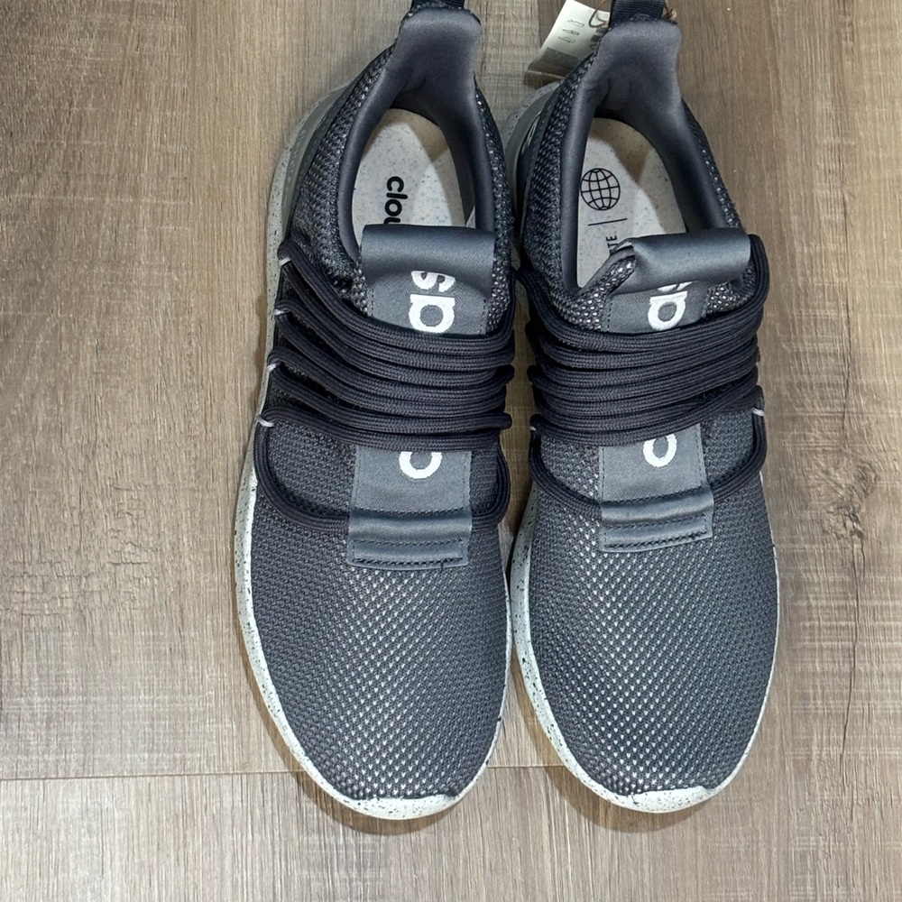 adidas Men's  lite racer adapt gray and White Sneakers
